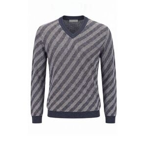 Malo Blue Linen Men Men's Sweater
